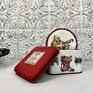 Christmas Coaster Set with Tin - 1987